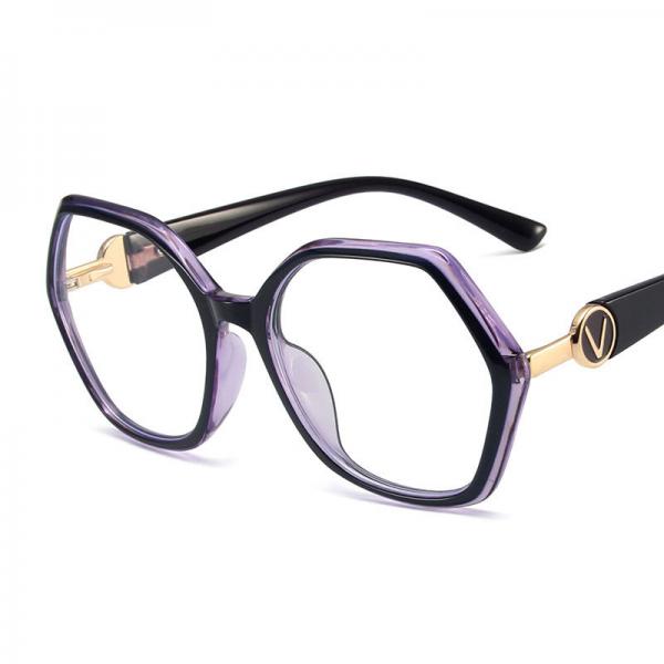 Qatar Fashion Anti Blue Light Glasses Frames Polygon Eyeglasses Frames